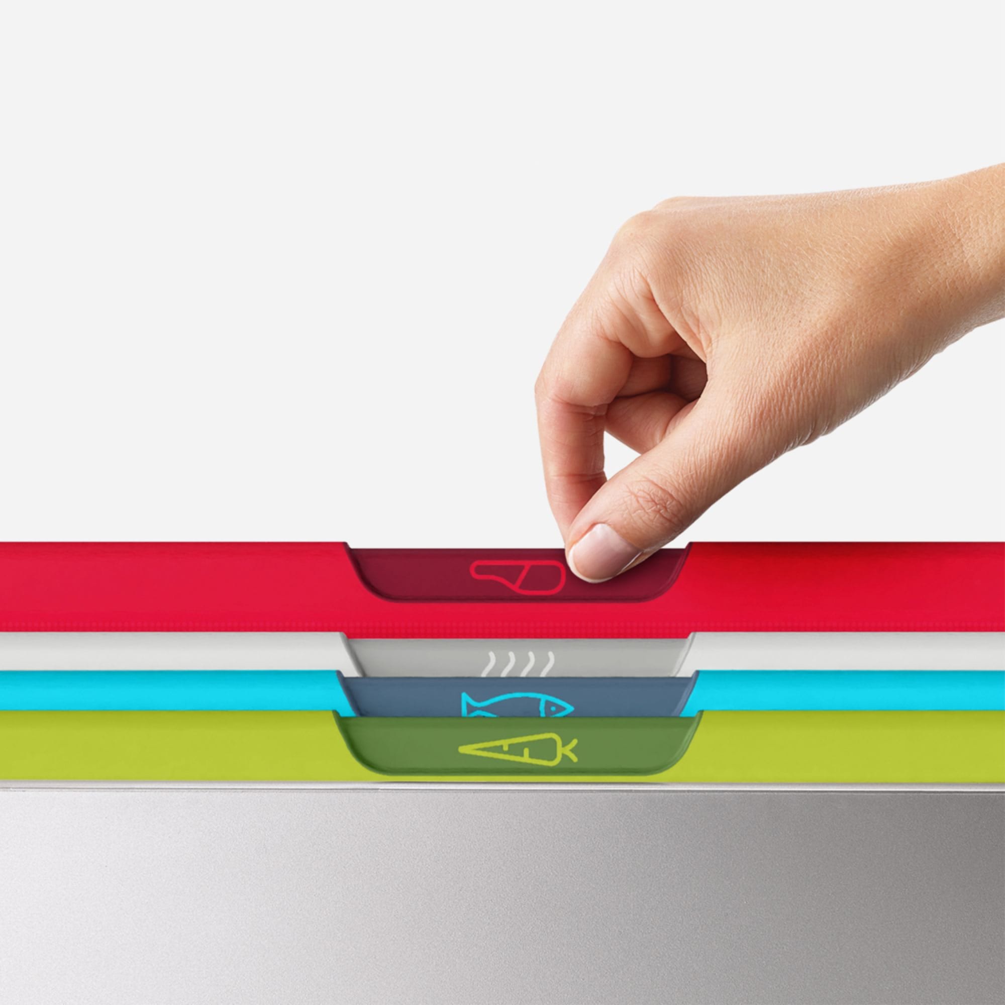 Joseph Joseph Folio Icon Chopping Board Large Set of 4 Multicolour